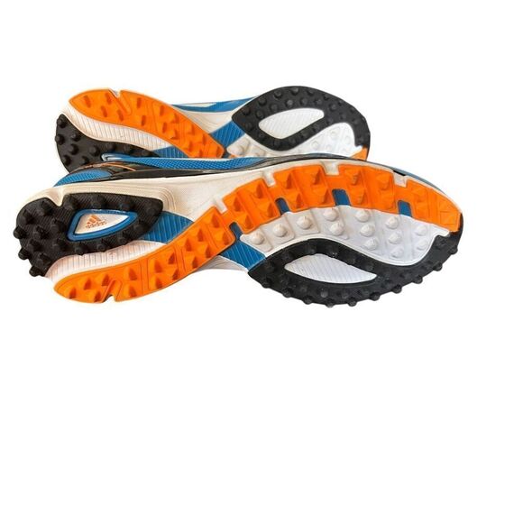 adidas men’s 8.5 adizero sport 2 blue white orange golf shoes sneakers